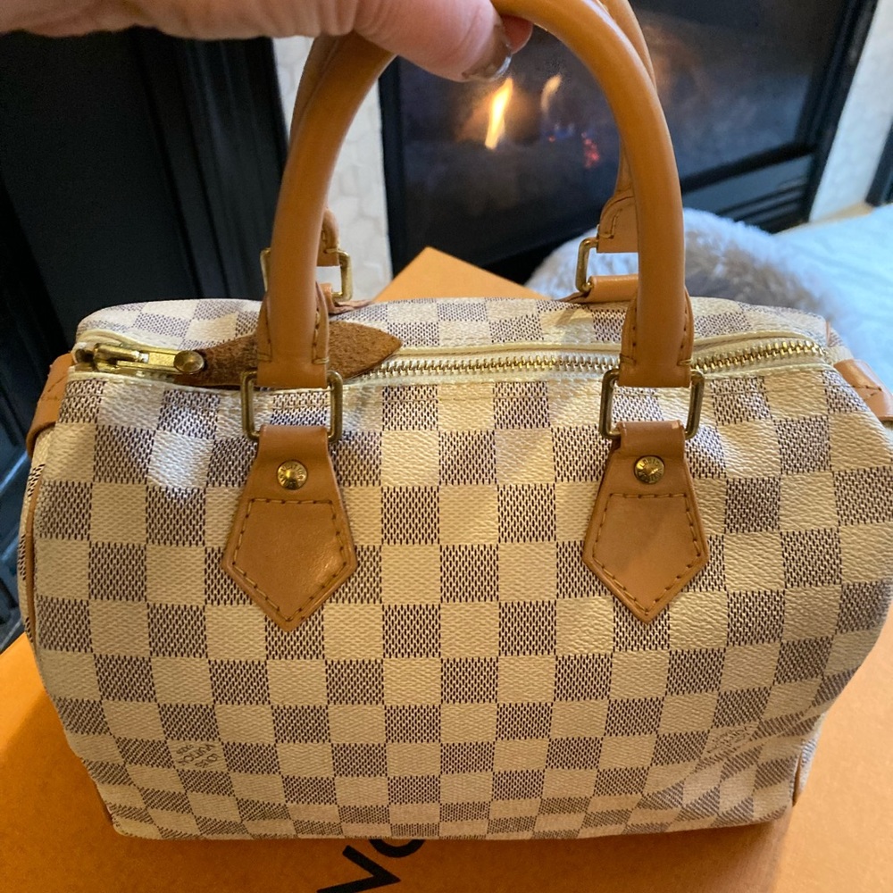 Louis Vuitton Authentic Speedy 25 Damier Azur